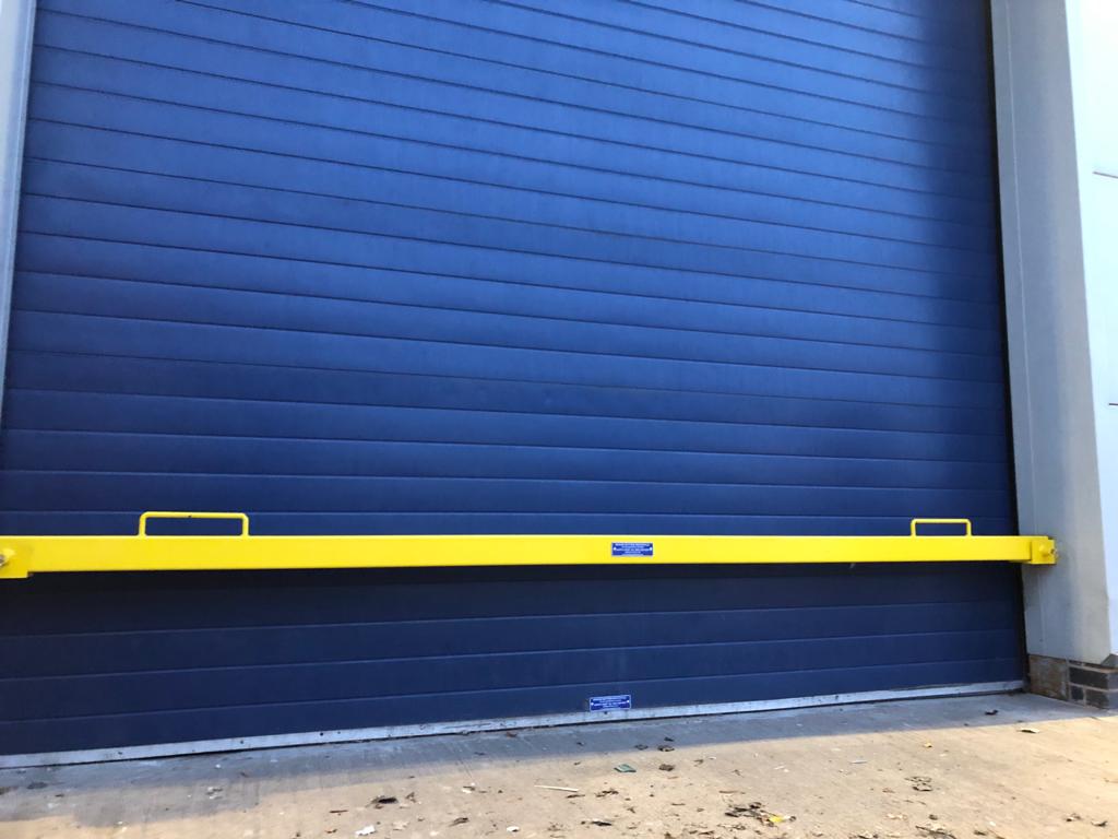 Anti Ram Barrier Blue Roller Shutter